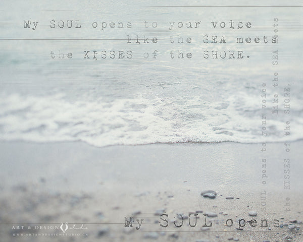 my soul opens to your voice -  Ethereal Print personalized art print wall d_cor inspiredartprints inspired art prints custom photo gifts